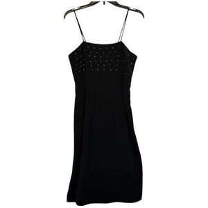 Faviana New York Black Cocktail‎ Dress with Crystal Accents in Size 9/10